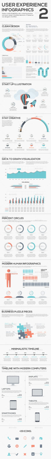 User Experience Infographic Vector Template Ui Colors gr
