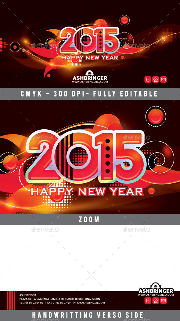 Good Wishes Happy New Year Card 2015