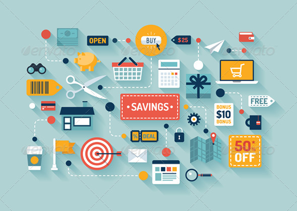 savings_retail_marketing_coupon_business_flat_illustration_vector_design_icons_business_concept_shopping_sales_store_finance_abstract_background_preview