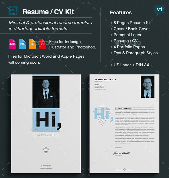 resume / cv preview