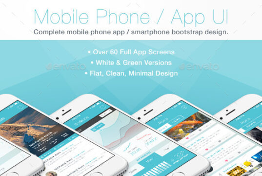 Flat-Mobile-Phone-App-UI-Demo