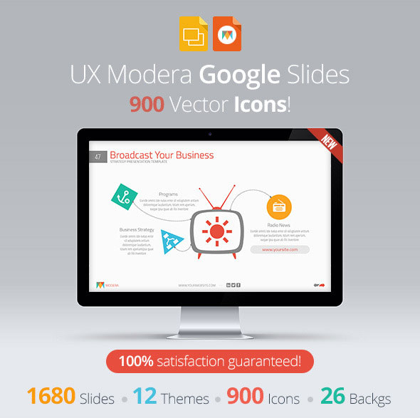 UX Modera Google Slides Presentation Template