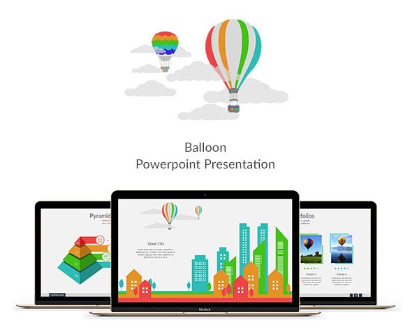 Balloon Flat Powerpoint Presentation
