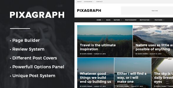 Pixagraph - WordPress Themes for 2016