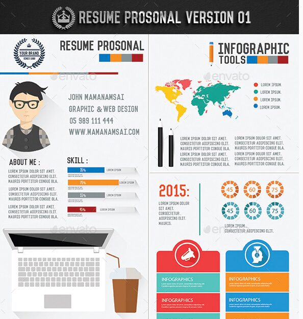Infographic Resume Prosonal Version 1