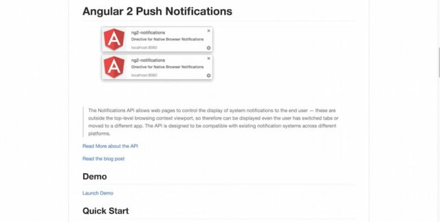angular push notification